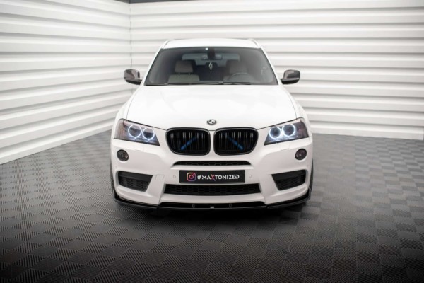 MAXTON DESIGN - Spoiler pod predný nárazník vhodné pre BMW X3 M-PACK F25, Čierny lesk – Obrázok 2