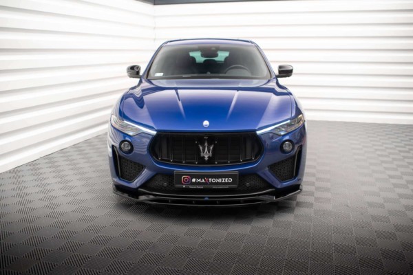 MAXTON DESIGN - Spoiler pod predný nárazník MASERATI LEVANTE GTS MK1, Čierny lesk – Obrázok 2