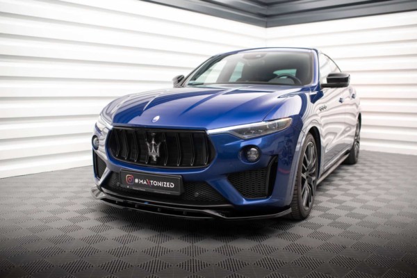 MAXTON DESIGN - Spoiler pod predný nárazník MASERATI LEVANTE GTS MK1, Čierny lesk – Obrázok 3