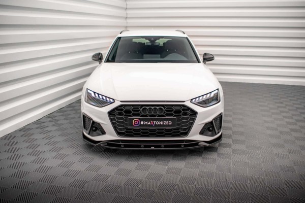 MAXTON DESIGN - Spoiler pod predný nárazník V.1 AUDI A4 S-LINE / S4 B9 FACELIFT , Čierny lesk – Obrázok 3