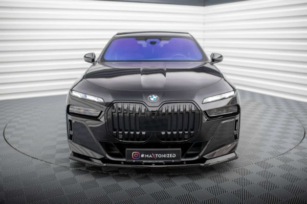MAXTON DESIGN - Spoiler pod predný nárazník V.1 vhodné pre BMW 7 M-PACK / M760E G70, Čierny lesk – Obrázok 2