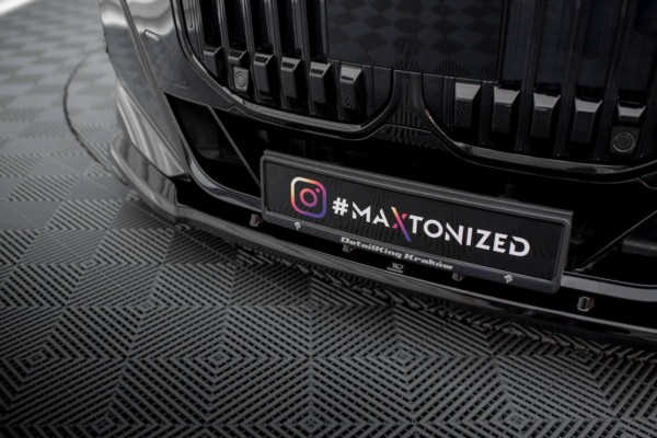 MAXTON DESIGN - Spoiler pod predný nárazník V.1 vhodné pre BMW 7 M-PACK / M760E G70, Čierny lesk – Obrázok 3