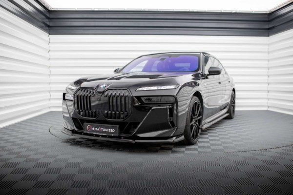 MAXTON DESIGN - Spoiler pod predný nárazník V.1 vhodné pre BMW 7 M-PACK / M760E G70, Čierny lesk – Obrázok 4