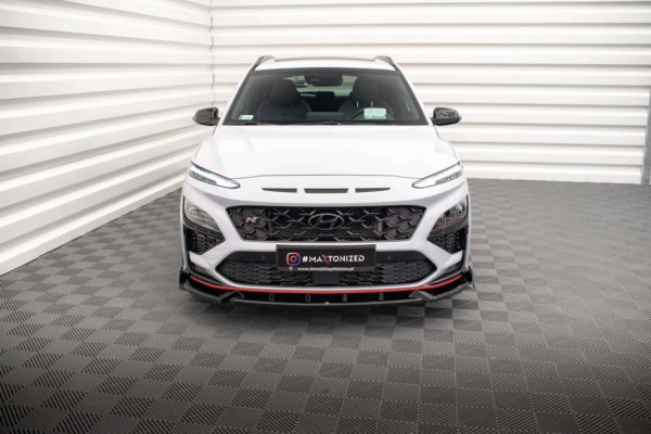 MAXTON DESIGN - Spoiler pod predný nárazník V.1 HYUNDAI KONA N MK1, Čierny lesk – Obrázok 2