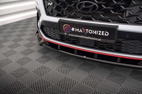 MAXTON DESIGN - Spoiler pod predný nárazník V.1 HYUNDAI KONA N MK1, Čierny lesk – Obrázok 3