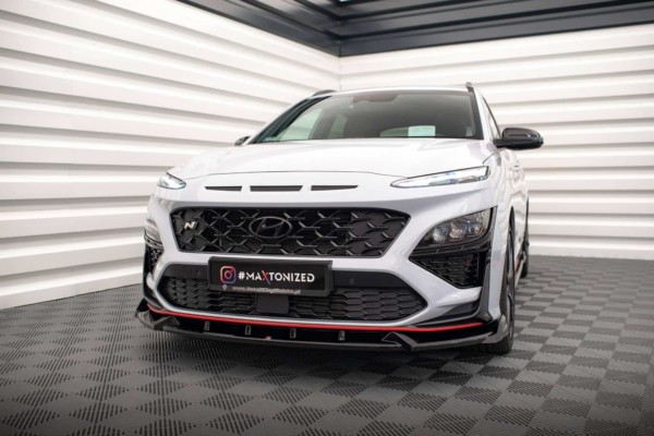 MAXTON DESIGN - Spoiler pod predný nárazník V.1 HYUNDAI KONA N MK1, Čierny lesk – Obrázok 4