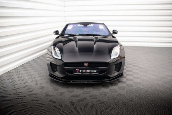 MAXTON DESIGN - Spoiler pod predný nárazník V.1 JAGUAR F-TYPE MK1 FACELIFT, Čierny lesk – Obrázok 2