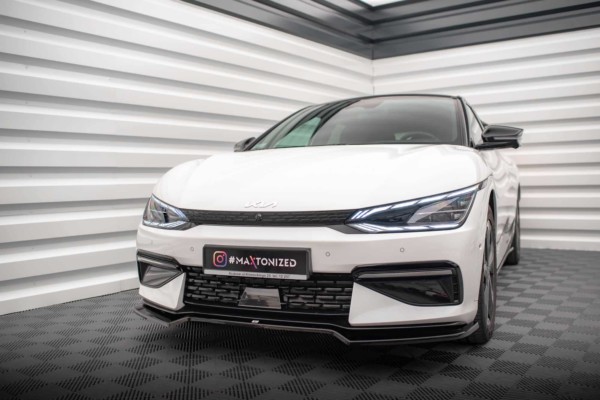 MAXTON DESIGN - Spoiler pod predný nárazník V.1 KIA EV6 GT-LINE MK1, Čierny lesk – Obrázok 4