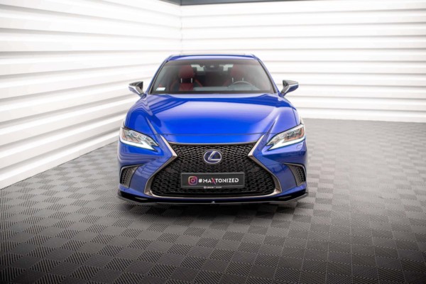 MAXTON DESIGN - Spoiler pod predný nárazník V.1 LEXUS ES F SPORT MK7, Čierny lesk – Obrázok 2