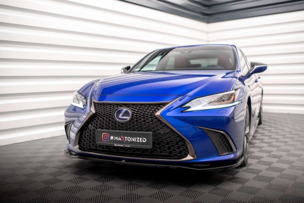 MAXTON DESIGN - Spoiler pod predný nárazník V.1 LEXUS ES F SPORT MK7, Čierny lesk – Obrázok 4