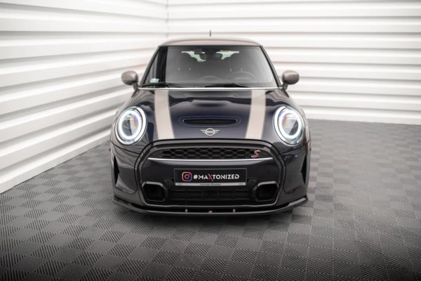 MAXTON DESIGN - Spoiler pod predný nárazník V.1 MINI COOPER S F56 FACELIFT, Čierny lesk – Obrázok 2