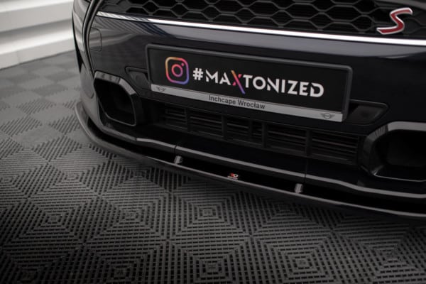 MAXTON DESIGN - Spoiler pod predný nárazník V.1 MINI COOPER S F56 FACELIFT, Čierny lesk – Obrázok 3