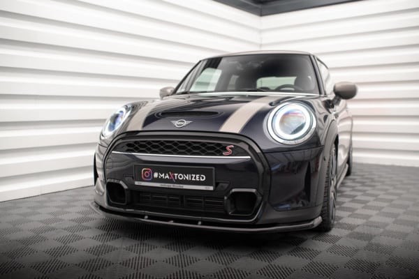 MAXTON DESIGN - Spoiler pod predný nárazník V.1 MINI COOPER S F56 FACELIFT, Čierny lesk – Obrázok 4