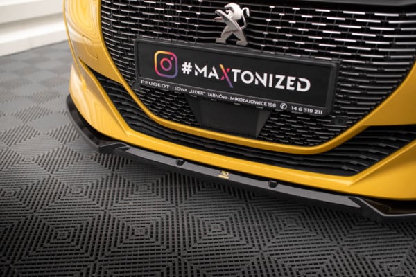 MAXTON DESIGN - Spoiler pod predný nárazník V.1 PEUGEOT 208 GT MK2, Čierny lesk – Obrázok 3
