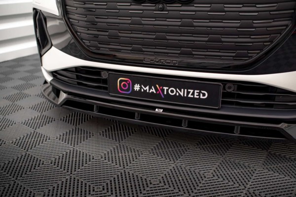 MAXTON DESIGN - Spoiler pod predný nárazník V.2 AUDI Q4 E-TRON SPORTBACK MK1, Čierny lesk – Obrázok 6