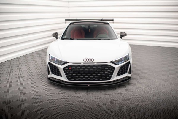 MAXTON DESIGN - Spoiler pod predný nárazník V.2 AUDI R8 MK2 FACELIFT, Čierny lesk – Obrázok 2