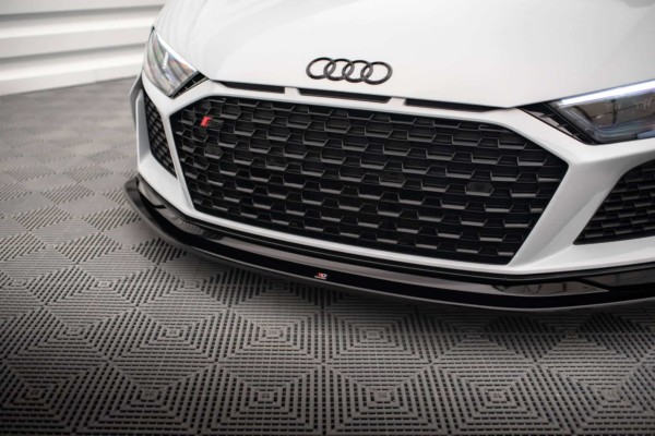 MAXTON DESIGN - Spoiler pod predný nárazník V.2 AUDI R8 MK2 FACELIFT, Čierny lesk – Obrázok 3