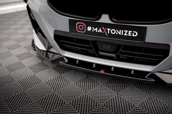 MAXTON DESIGN - Spoiler pod predný nárazník V.2 vhodné pre BMW 2 COUPE M-PACK / M240I G42, Čierny lesk – Obrázok 3