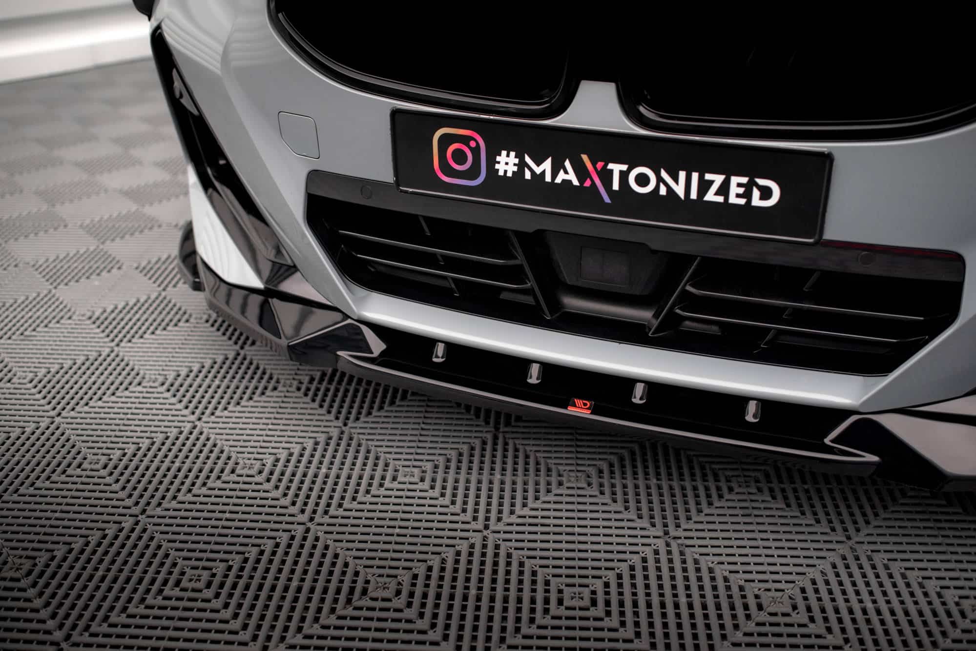 MAXTON DESIGN - Spoiler pod predný nárazník V.2 vhodné pre BMW 2 COUPE M-PACK / M240I G42, Čierny lesk – Obrázok 3