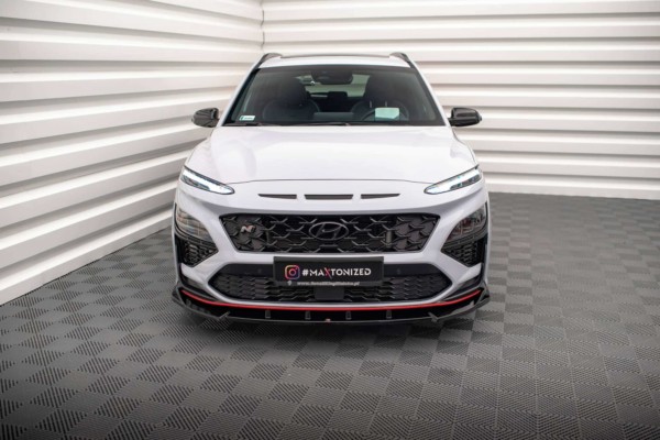 MAXTON DESIGN - Spoiler pod predný nárazník V.2 HYUNDAI KONA N MK1, Čierny lesk – Obrázok 2