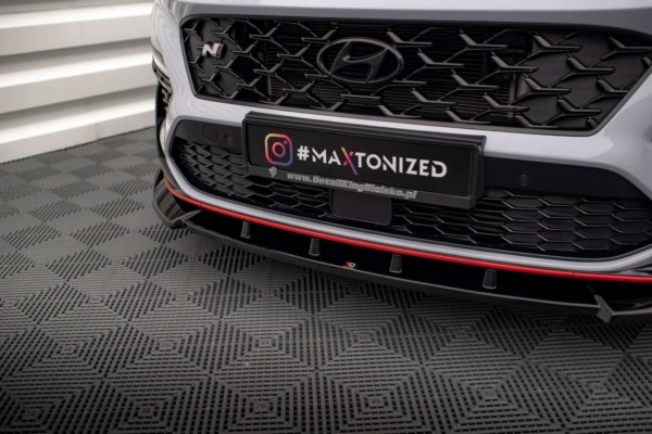 MAXTON DESIGN - Spoiler pod predný nárazník V.2 HYUNDAI KONA N MK1, Čierny lesk – Obrázok 3