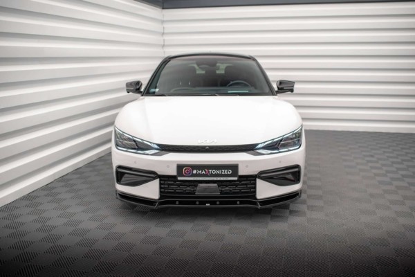 MAXTON DESIGN - Spoiler pod predný nárazník V.2 KIA EV6 GT-LINE MK1, Čierny lesk – Obrázok 2