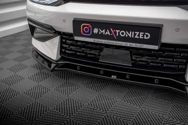 MAXTON DESIGN - Spoiler pod predný nárazník V.2 KIA EV6 GT-LINE MK1, Čierny lesk – Obrázok 3