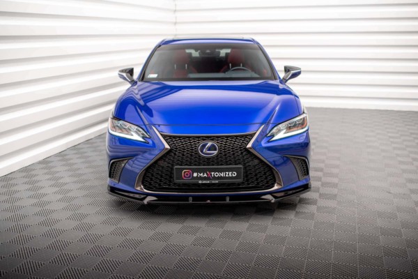 MAXTON DESIGN - Spoiler pod predný nárazník V.2 LEXUS ES F SPORT MK7, Čierny lesk – Obrázok 2