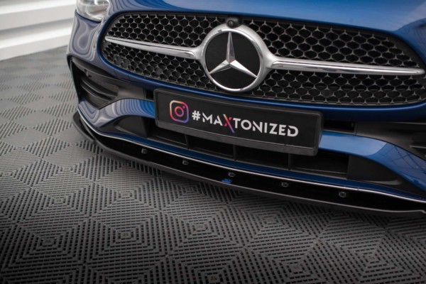 MAXTON DESIGN - Spoiler pod predný nárazník V.2 MERCEDES-BENZ C AMG-LINE W206 , Čierny lesk – Obrázok 3