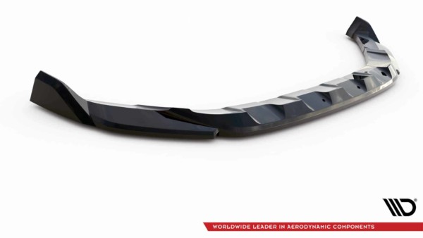 MAXTON DESIGN - Spoiler pod predný nárazník V.2 VOLKSWAGEN T-ROC R MK1 FACELIFT, Čierny lesk – Obrázok 5