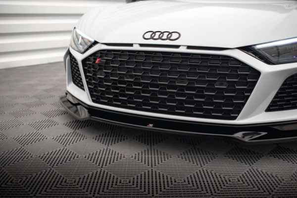 MAXTON DESIGN - Spoiler pod predný nárazník V.3 AUDI R8 MK2 FACELIFT, Čierny lesk – Obrázok 3