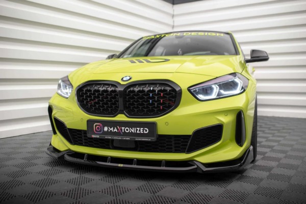 MAXTON DESIGN - Spoiler pod predný nárazník V.7 vhodné pre BMW 1 F40 M-PACK/ M135I, Čierny lesk – Obrázok 3