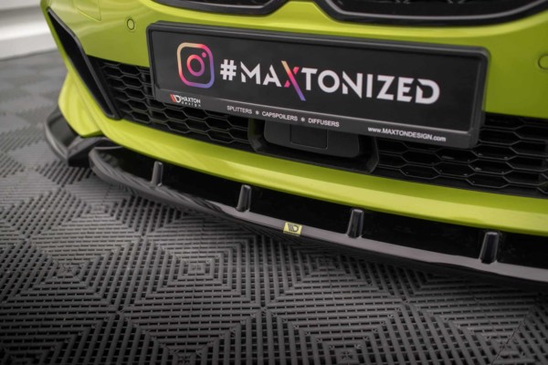 MAXTON DESIGN - Spoiler pod predný nárazník V.7 vhodné pre BMW 1 F40 M-PACK/ M135I, Čierny lesk – Obrázok 4