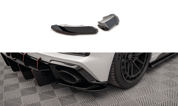MAXTON DESIGN - Bočné difúzory zadného nárazníka AUDI R8 MK2 FACELIFT, Čierny lesk