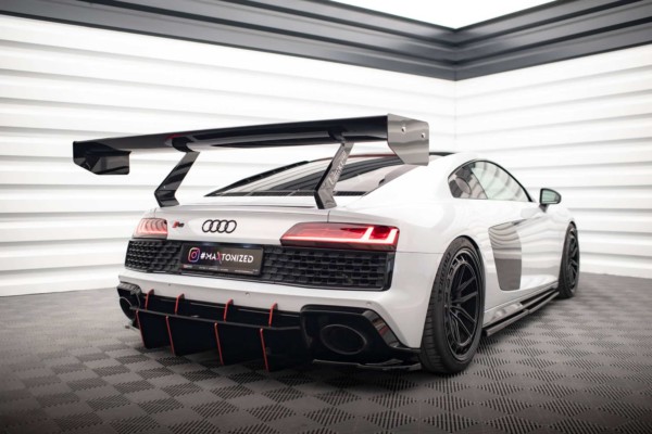 MAXTON DESIGN - Bočné difúzory zadného nárazníka AUDI R8 MK2 FACELIFT, Čierny lesk – Obrázok 2