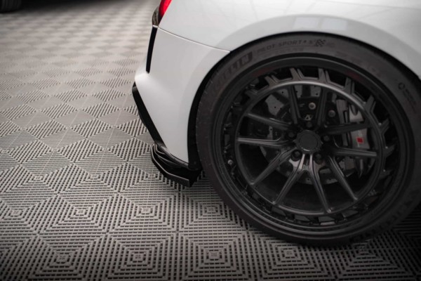 MAXTON DESIGN - Bočné difúzory zadného nárazníka AUDI R8 MK2 FACELIFT, Čierny lesk – Obrázok 3