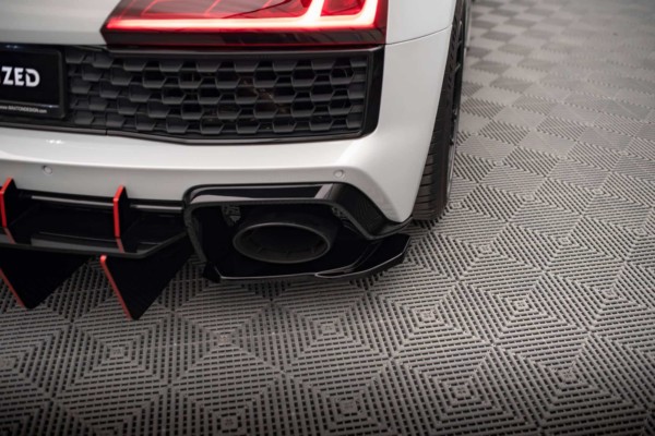 MAXTON DESIGN - Bočné difúzory zadného nárazníka AUDI R8 MK2 FACELIFT, Čierny lesk – Obrázok 4