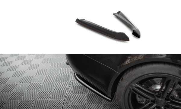 MAXTON DESIGN - Bočné difúzory zadného nárazníka AUDI RS6 AVANT C6, Čierny lesk
