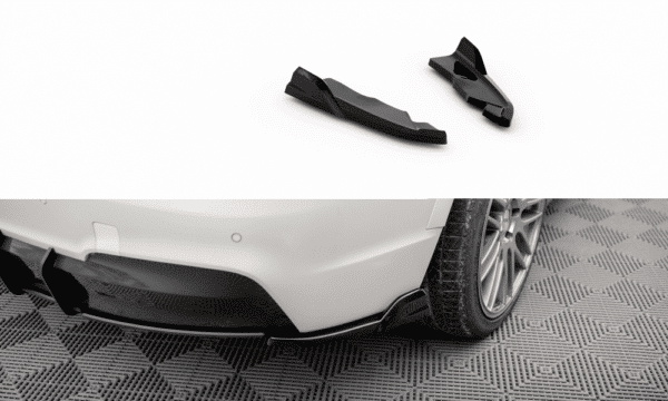 MAXTON DESIGN - Bočné difúzory zadného nárazníka vhodné pre BMW X3 M-PACK F25, Čierny lesk