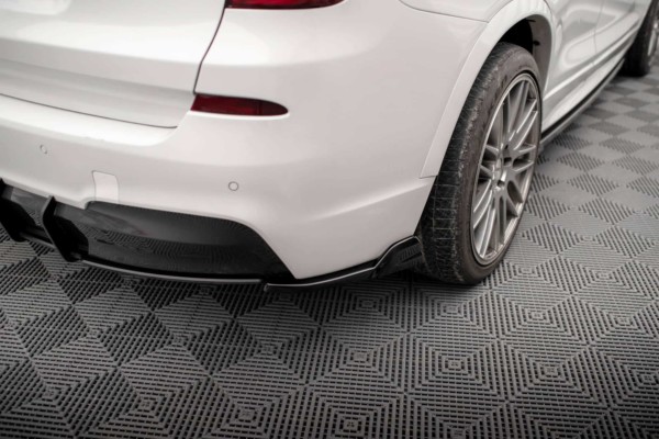 MAXTON DESIGN - Bočné difúzory zadného nárazníka vhodné pre BMW X3 M-PACK F25, Čierny lesk – Obrázok 4