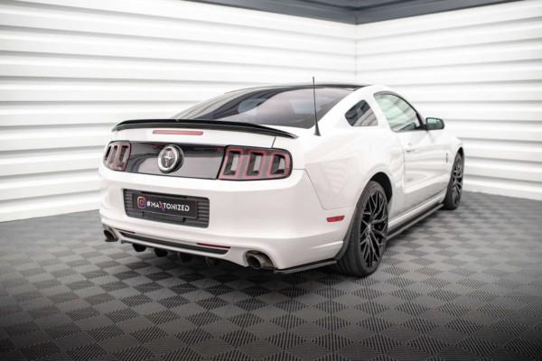 MAXTON DESIGN - Bočné difúzory zadného nárazníka FORD MUSTANG MK5 FACELIFT, Čierny lesk – Obrázok 2