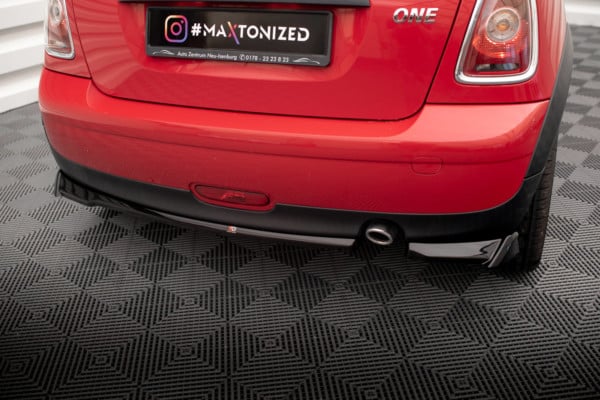 MAXTON DESIGN - Bočné difúzory zadného nárazníka MINI ONE R56, Čierny lesk – Obrázok 4