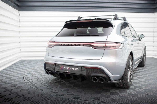MAXTON DESIGN - Bočné difúzory zadného nárazníka PORSCHE MACAN MK1 FACELIFT 2, Čierny lesk – Obrázok 4