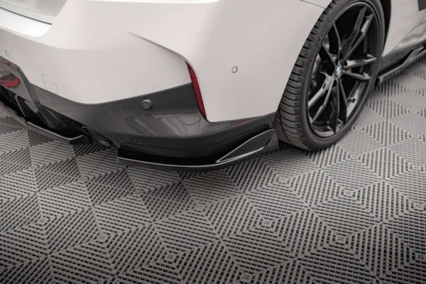 MAXTON DESIGN - Bočné difúzory zadného nárazníka V.1 vhodné pre BMW 2 COUPE COUPE M-PACk G42, Čierny lesk – Obrázok 2