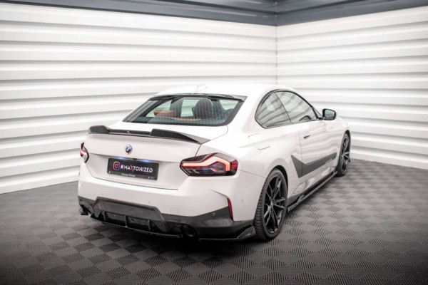 MAXTON DESIGN - Bočné difúzory zadného nárazníka V.1 vhodné pre BMW 2 COUPE COUPE M-PACk G42, Čierny lesk – Obrázok 4