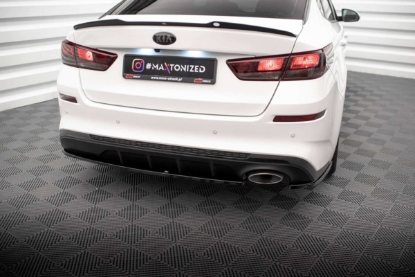 MAXTON DESIGN - Bočné difúzory zadného nárazníka V.1 KIA OPTIMA MK4 FACELIFT, Čierny lesk – Obrázok 2