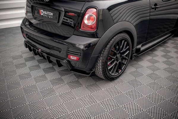 MAXTON DESIGN - Bočné difúzory zadného nárazníka V.3 MINI COOPER JOHN COOPER WORKS R56, Čierny lesk – Obrázok 3