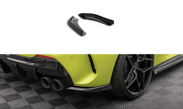 MAXTON DESIGN - Bočné difúzory zadného nárazníka V.5 vhodné pre BMW 1 F40 M-PACK/ M135I, Čierny lesk