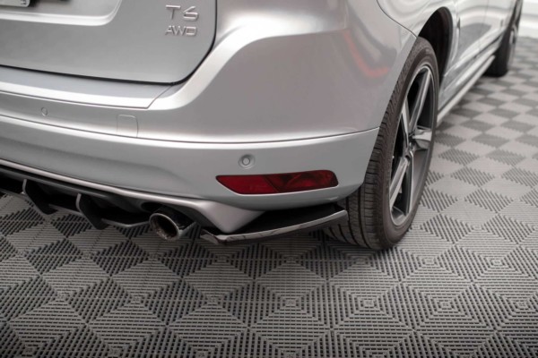 MAXTON DESIGN - Bočné difúzory zadného nárazníka VOLVO XC60 R-DESIGN MK1 FACELIFT, Čierny lesk – Obrázok 3