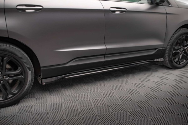 MAXTON DESIGN - Lišty pod bočné prahy FORD EDGE MK2, Čierny lesk – Obrázok 2